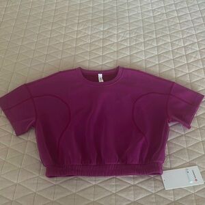 NWT Lululemon softstreme gathered tee